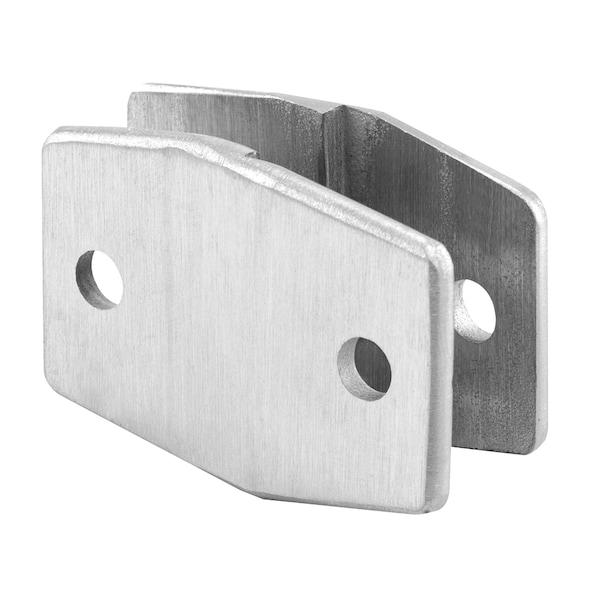 Alcove Clips, 1/4 in. Offset, Cast Stainless Steel, Satin Finish with Torx fasteners Single Pack
